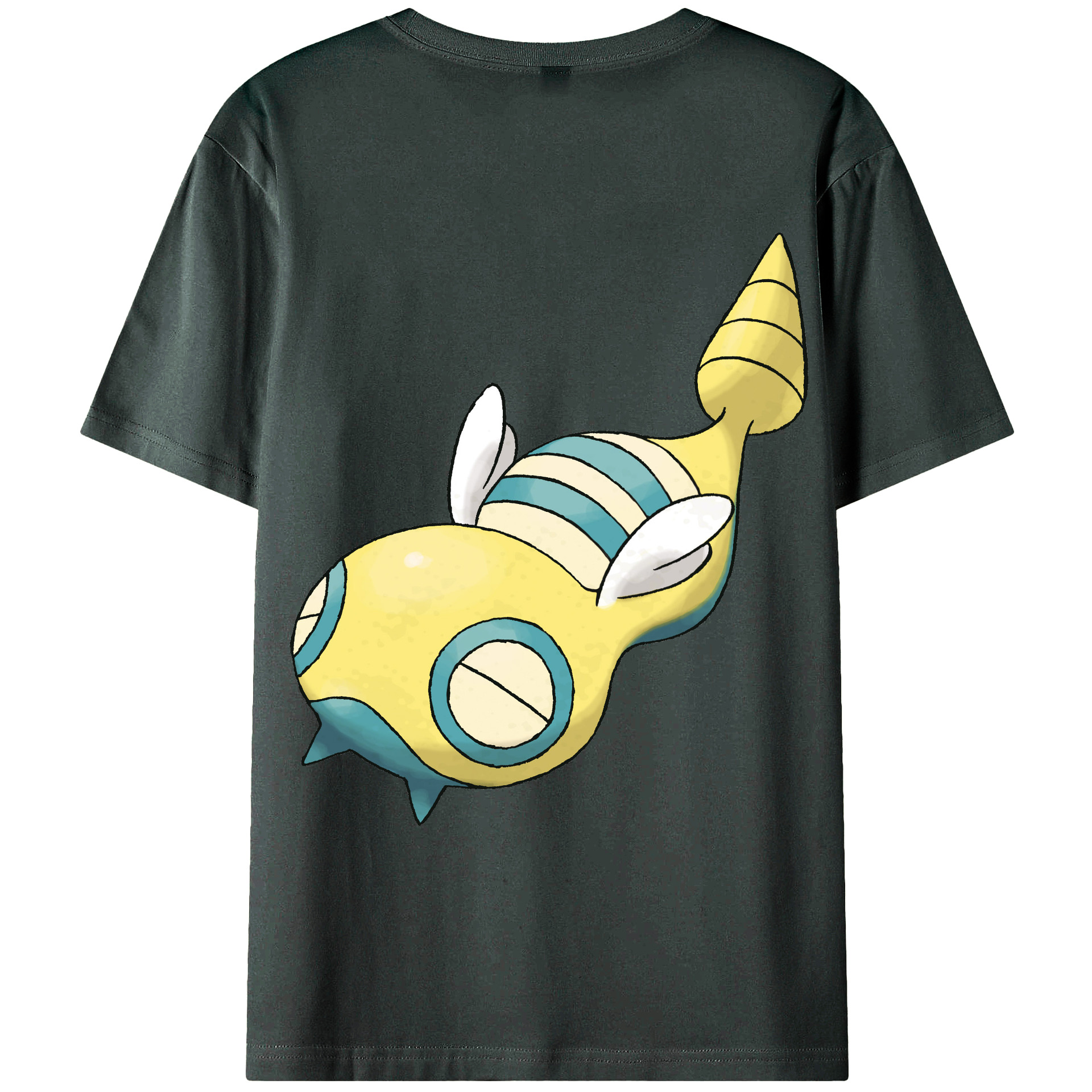 （画像用） ポケットモンスター Pokémon 綿100％ メンズ半袖Tシャツ（バックプリント） 通気性